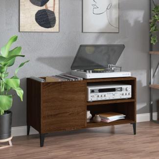 vidaXL Plattenschrank Braun Eichen-Optik 84,5x38x48 cm Holzwerkstoff 831956