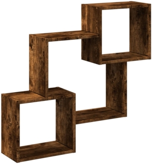 vidaXL Wandschrank 78x18x71 cm Räuchereiche Holzwerkstoff 854809