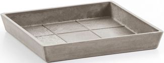 ECOPOTS Topfuntersetzer Quadratisch 45 Taupe, Zubehör für Ecopots Pflanzgefäße, für innen und außen: frostsicher, bruchsicher und lichtbeständig