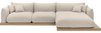 OTTO home Ecksofa Kalix L-Form, 323 cm - OTTO. Verlässliche Qualität, Designsofa, auf Holzplateau, Strukturstoff, hoher Sitzkomfort