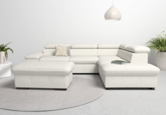 Home affaire Ecksofa Alberto L-Form, mit Kopfteilverstellung, wahlweise mit Bettfunktion