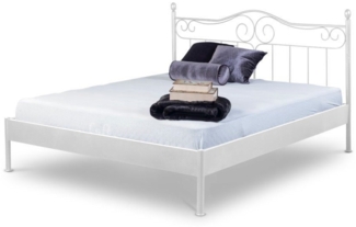 BedBox Metallbett Alessia, modernes Metallbett, pulverbeschichtetes Metall