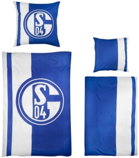FC Schalke 04 Bettwäsche FC Schalke 04 Bettwäsche Streifenmuster Wende