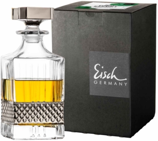 Eisch Glen Whiskykaraffe platin im Geschenkkarton