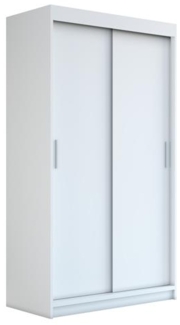 Schwebetürenschrank PAX 2-türig Schrank 120 cm (mit Spiegel) Farbe: Weiß