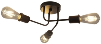 Nettlife Deckenleuchte Deckenleuchte Deckenlampe Vintage Wohnzimmer E27, LED wechselbar, für Wohnzimmer Schlafzimmer Esszimmer