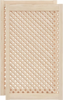 vidaXL Schranktüren 2 Stk. Gitterdesign 59,5x99 cm Massivholz Kiefer 372798