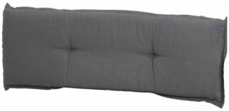 Bankauflage >Panama< in grau, 50% Baumwolle, 45% Polyester - 110x8x48cm (BxHxT)