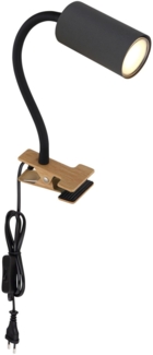 Klemmleuchte Bett mit Schalter Klemmlampe verstellbar Schreibtisch 57911KG