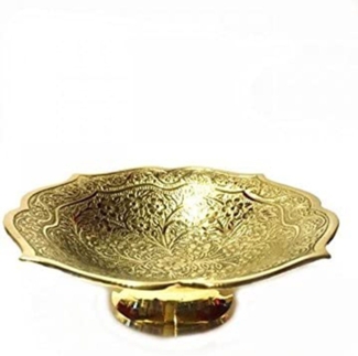 Marrakesch Orient & Mediterran Interior Dekoschale Orientalische Indische Messingschale Sinan, Handarbeit