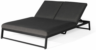 Allure Doppel-Sonnenliege Charcoal / ohne Tisch