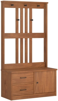 vidaXL Garderobenständer SANDNES 87x40x159,5cm Massivholz Kiefer 4010493
