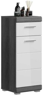 Unterschrank Stirling / Scout, Holzwerkstoff, Grau, Weiß, 37 x 88 x 31 cm