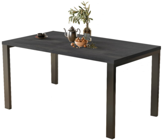 Esstisch "Garant 80" 80-170cm ausziehbar, erweiterbar (Beton Dunkel)