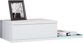 VCM Nachttisch Konsila 919845 Weiß H. 15 x B. 65 x T. 30 cm