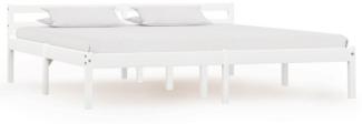 vidaXL Massivholzbett Weiß Kiefer 180x200 cm [283189]