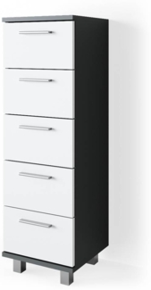 Badschrank Ilias Anthrazit 30 x 95 cm Vicco