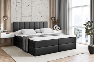 ALTDECOR Boxbett MOETI (Multipocket-Matratze H4, H3 Matratze Bonellfederung, Topper, Kopfteil)