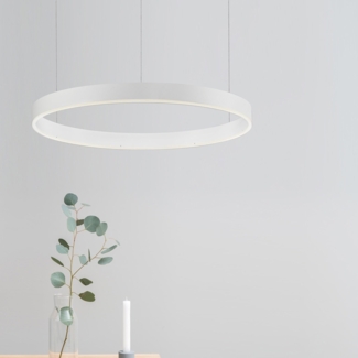 Nova Luce 9190740 MOTIF LED Pendelleuchte 60cm 3000K Weiss dimmbar