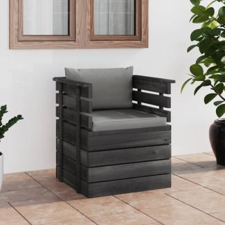 vidaXL Gartensessel mit Kissen Kiefernholz 3061720