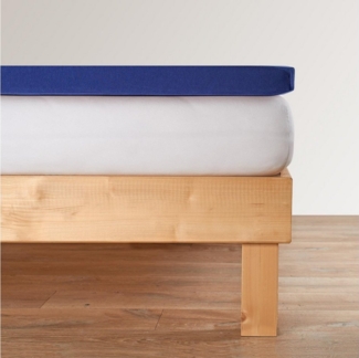 BETTWARENSHOP Spannbettlaken Topper Spannbetttuch, Jersey, Gummizug: Rundumgummi, (1 Stück), elastisch mit guter Passform