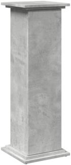 vidaXL Postament mit Stauraum, Holzwerkstoff, Betongrau, 31 x 30 x 90 cm