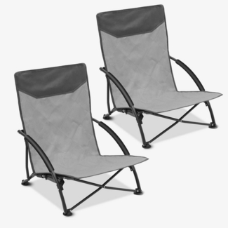 Sekey Klappstuhl Strandliegestuhl Klappbar leicht niedriger Strandstuhl Campingstuhl, mit Niedrigen Stuhlbeinen und bequeme Rückenlehne, bis 200 kg