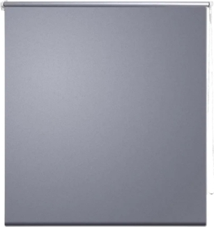 vidaXL Verdunklungsrollo Seitenzug Rollo Klemmrollo Klemmfix Kette, Grau, 140 cm x 2,3 m