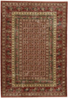 THEKO Teppich Beatrice GF-137, rechteckig, Höhe: 10 mm, Kurzflor, Orient Optik, mit Bordüre & Fransen, Wohnzimmer