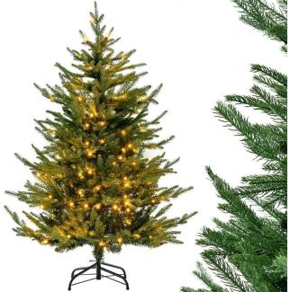 COSTWAY Künstlicher Weihnachtsbaum, mit Beleuchtung 8 Lichtmodi, aufklappbar