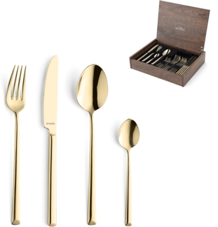 Amefa METROPOLE Besteckset 24-teilig PVD champagner hochglanzpoliert