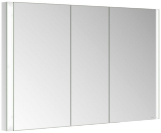 Keuco Badezimmerspiegelschrank Royal Finn Spiegelschrank LED, 120 cm, Unterputz, 3 Türen, Seiten verspiegelt