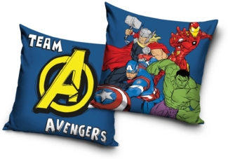 MARVEL Dekokissen Avengers Velour Kissen Dekokissen 40 x 40 cm