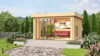 Gartenhaus Alu Concept Lounge 44 A Farblos
