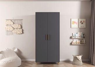 rauch Drehtürenschrank Kleiderschrank Schrank Garderobe SHINJO Breiten 93/140/187 cm (in 3 verschiedenen Ausstattungen BASIC/CLASSIC/PREMIUM) Griffe und Füße aus Massivholz, viel Stauraum MADE IN GERMANY