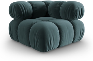 Micadoni symmetrisches Eckmodul Bellis Samt Riviera Petrol