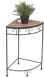 Blumenhocker Merano Mosaik 12013 Blumenständer 62cm Hocker Eckregal Tisch Blumensäule