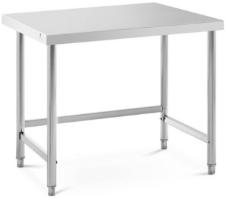 Royal Catering Arbeitstisch 100 x 70 cm Gastro Edelstahl Edelstahltisch Zerlegetisch 92 kg