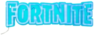 Paladone LED Dekolicht Fortnite LogoLampe – Stylisches Neonlicht für echte Fans!, LED fest integriert, blau, Wandmontage möglich