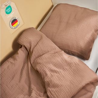 Laleni Kinderbettwäsche Kinderbettwäsche aus Baumwolle - Musselin Bettwäsche, Oeko-TEX zertifizierte Bettwäsche Sommer