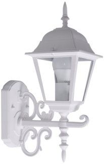 Landhausstil RGB LED Wandlampe in weiß für den Außenbereich