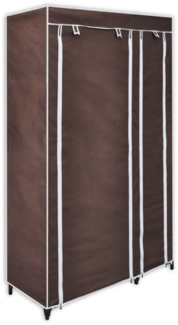 vidaXL Stoffschränke 2 Stk. Braun 60722