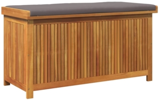 vidaXL Outdoor-Kissenbox 113 x 50 x 60,5 cm Massivholz Akazie 4106479