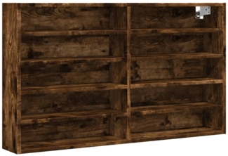 vidaXL Vitrinenschrank Räuchereiche 100x15x58 cm Holzwerkstoff 847930