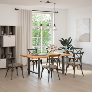 vidaXL Esstisch Hellbraun 180x100x74 cm Massivholz Eiche Rechteckig 3304388