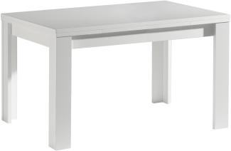 Esstisch >Monterrey< ausziehbar bis 176cm in Weiß matt - 120/176x78x80cm (BxHxT)