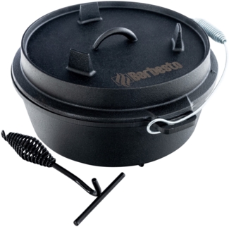 CLP Dutch Oven mit Untersetzer und Deckelheber,5.7 L