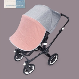 Liebes von priebes Kinderwagen-Sonnenschutzhülle DAISY Sonnensegel, Sonnenschutz, UV-Schutz 50+, Sonnendach, Liebes