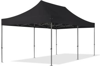 3x6 m Faltpavillon, PREMIUM Stahl 40mm, schwarz