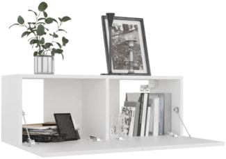 vidaXL TV-Schrank, Holzwerkstoff Weiß, 80 x 30 x 30 cm